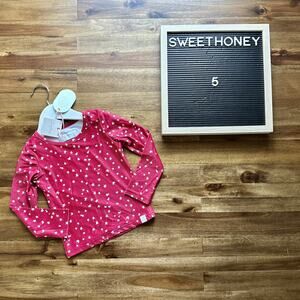 NWT SweetHoney Micah Long Sleeve Rash Guard Red Stars Patriotic Swim Preppy 5